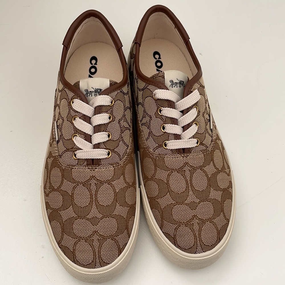 COACH Women's Citysole Skate Sneakers Khaki new size 9.5 - Picture 2 of 4
